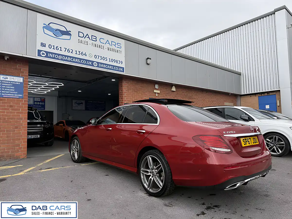 Used 2017 Mercedes-Benz E-Class AMG Line Premium+ Hyacinth Red Metallic - Interior and Exterior details 19
