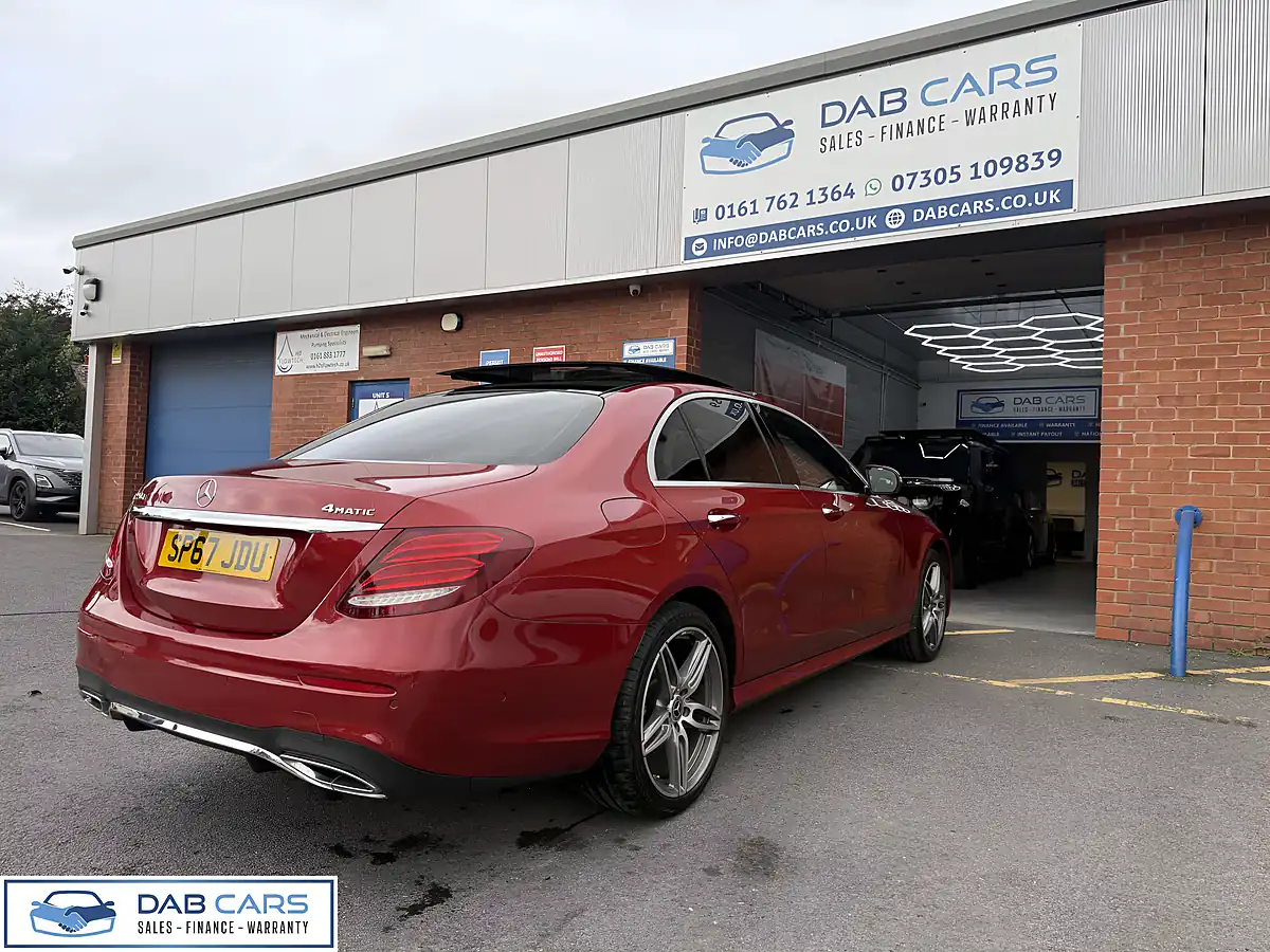 Used 2017 Mercedes-Benz E-Class AMG Line Premium+ Hyacinth Red Metallic - Interior and Exterior details 2