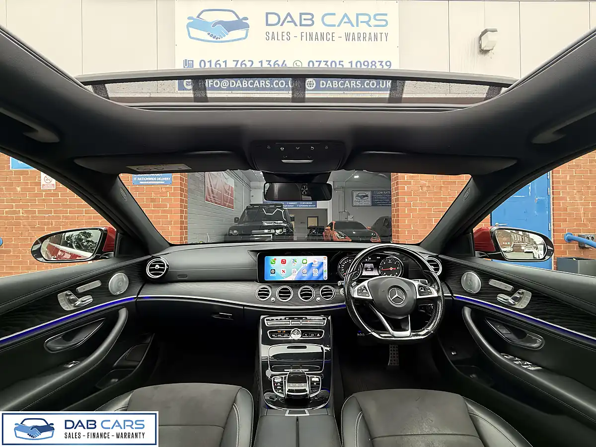 Used 2017 Mercedes-Benz E-Class AMG Line Premium+ Hyacinth Red Metallic - Interior and Exterior details 4