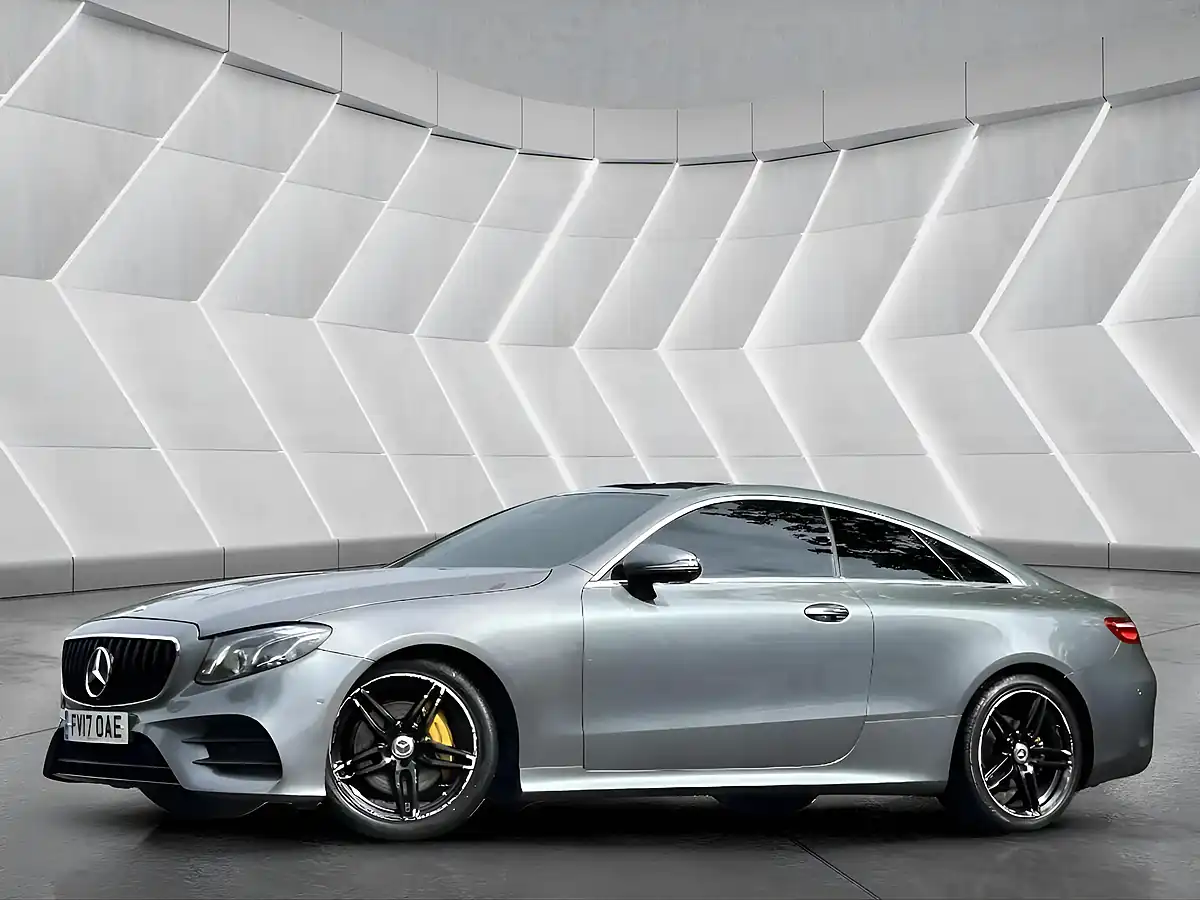 Used 2017 Mercedes-Benz E Class AMG Line Premium Plus Grey - Front View