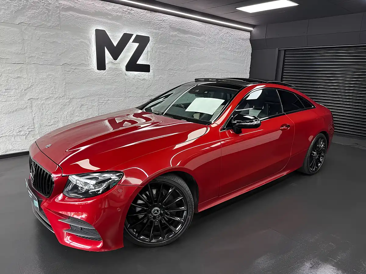 Used 2017 Mercedes-Benz E Class AMG Line Premium Plus Hyacinth Red - Front View