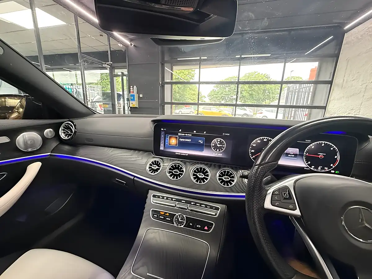 Used 2017 Mercedes-Benz E Class AMG Line Premium Plus Hyacinth Red - Interior and Exterior details 15