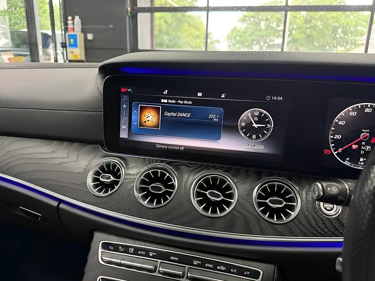 Used 2017 Mercedes-Benz E Class AMG Line Premium Plus Hyacinth Red - Interior and Exterior details 17