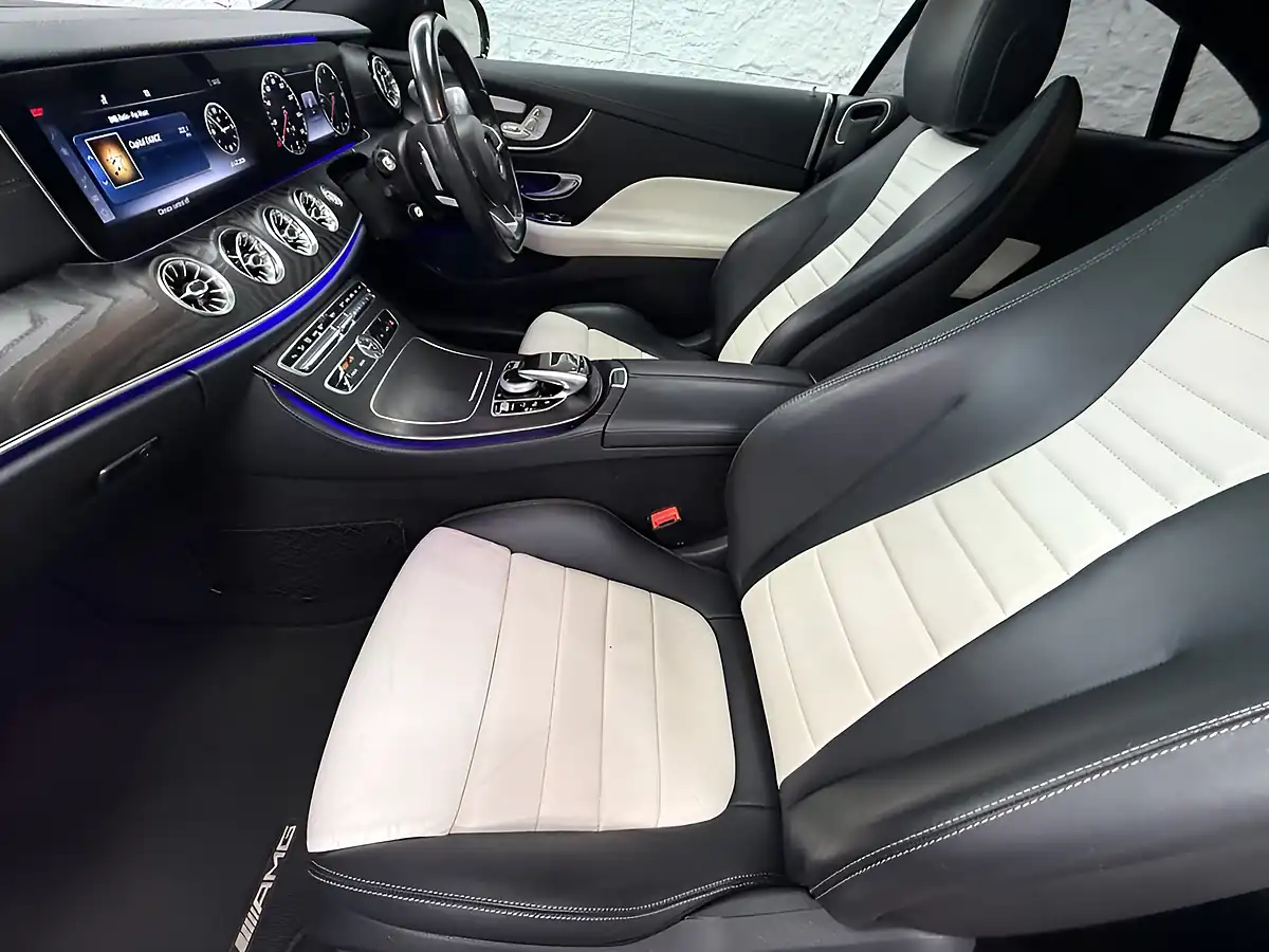 Used 2017 Mercedes-Benz E Class AMG Line Premium Plus Hyacinth Red - Interior and Exterior details 18