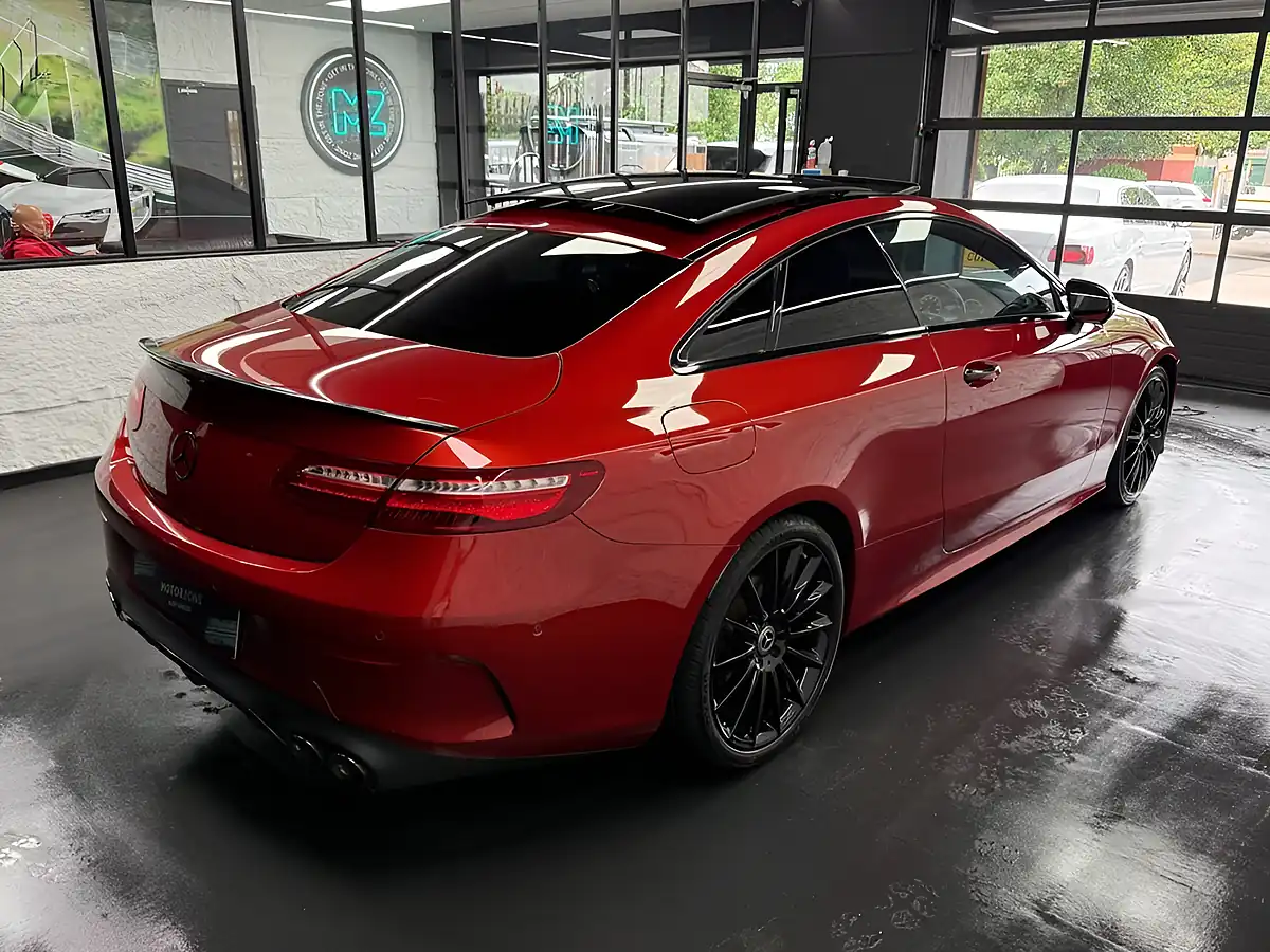 Used 2017 Mercedes-Benz E Class AMG Line Premium Plus Hyacinth Red - Interior and Exterior details 6