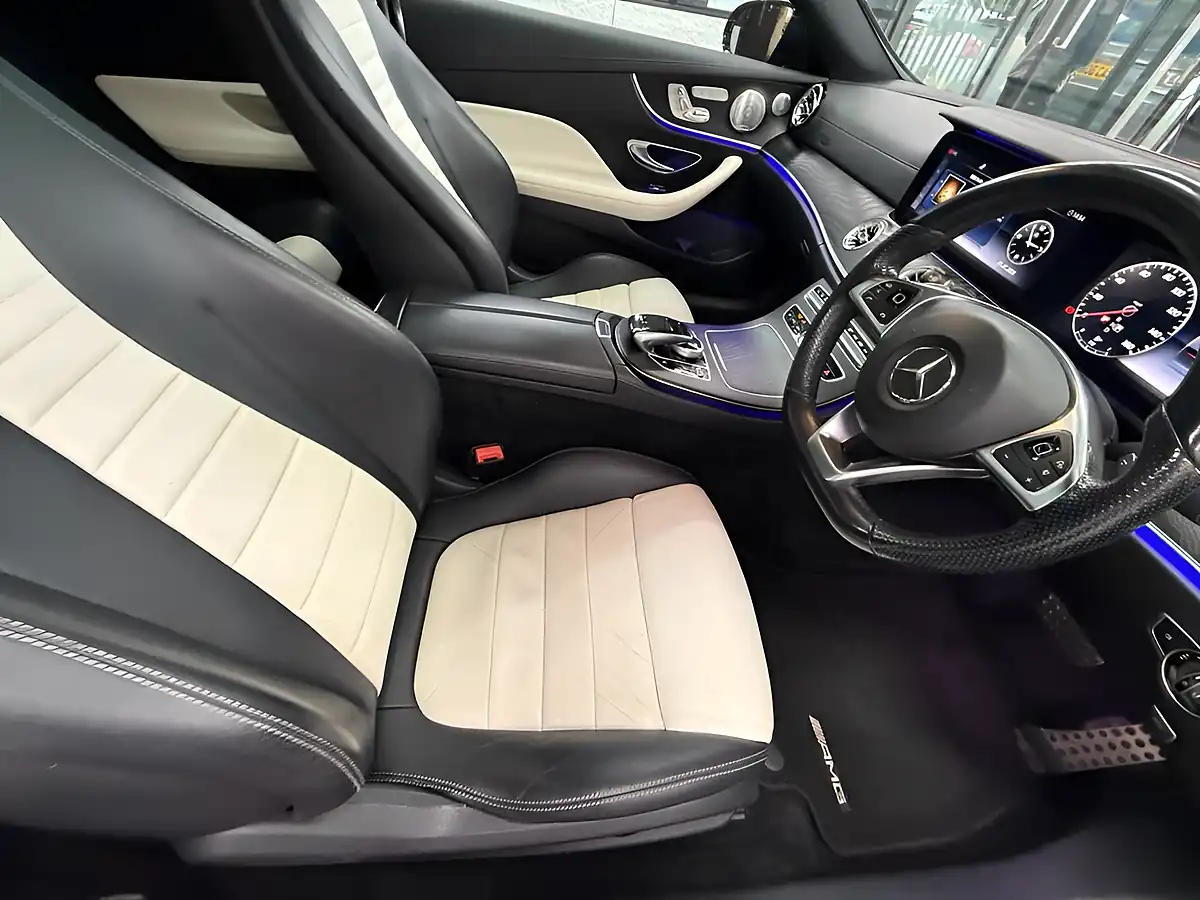 Used 2017 Mercedes-Benz E Class AMG Line Premium Plus Hyacinth Red - Interior and Exterior details 9
