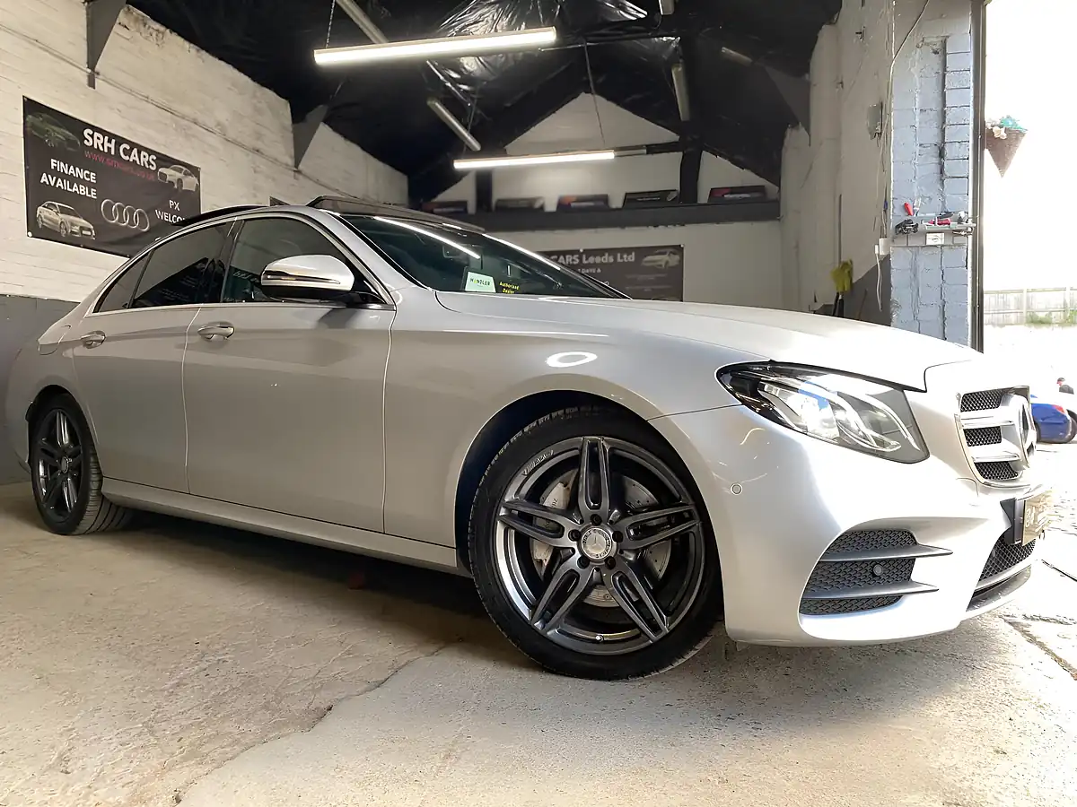 Used 2017 Mercedes-Benz E Class AMG Line (premium) Silver - Front View