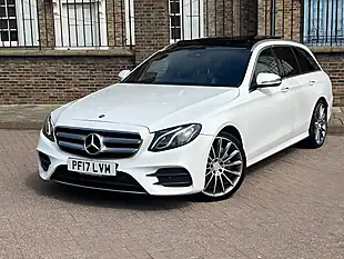 Used 2017 Mercedes-Benz E Class AMG Line (premium) White - Interior and Exterior details 3