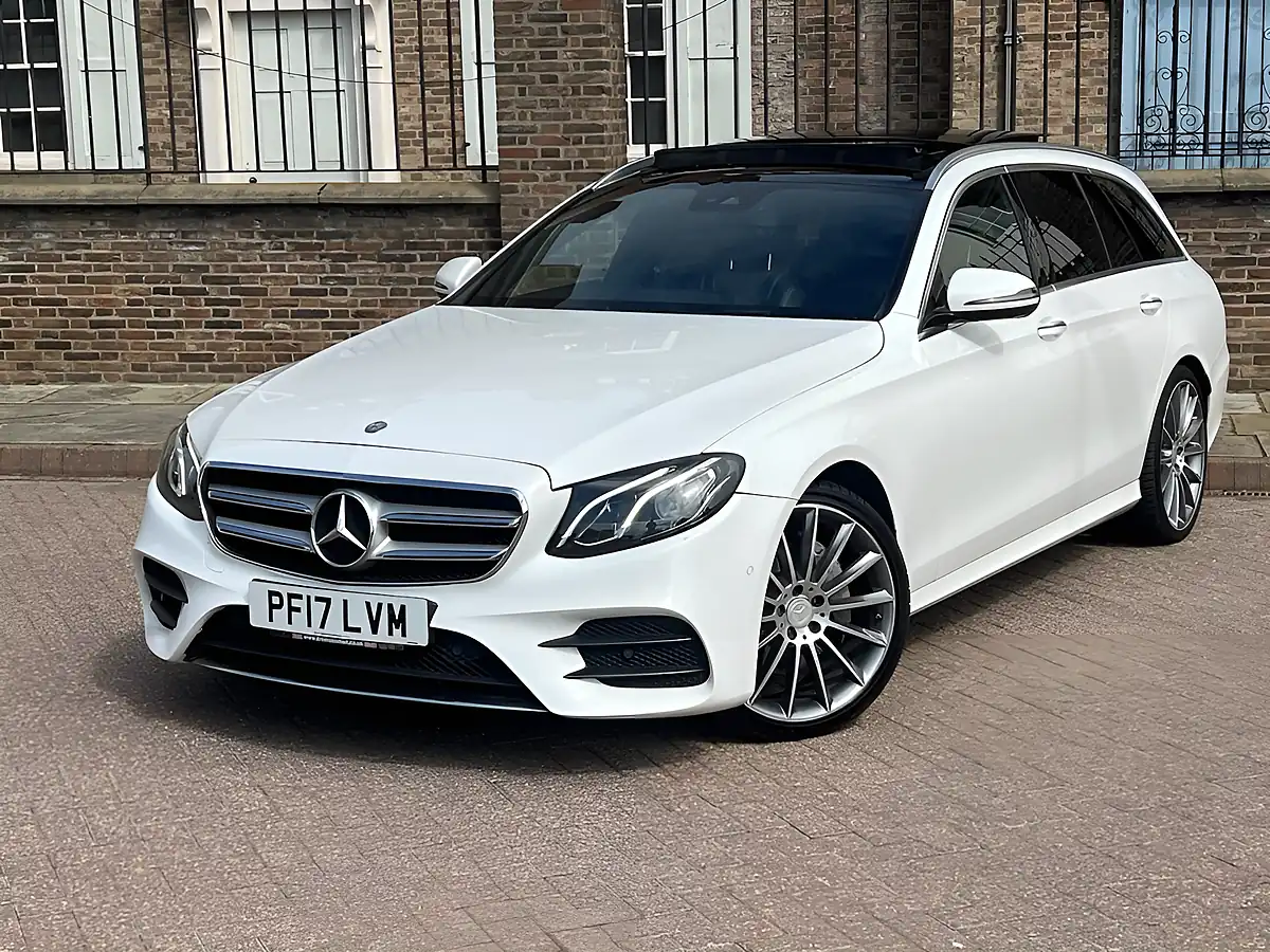 Used 2017 Mercedes-Benz E Class AMG Line (premium) White - Interior and Exterior details 3