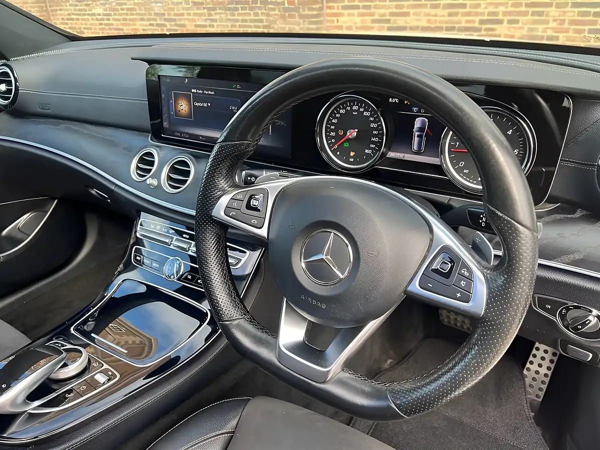 Used 2017 Mercedes-Benz E Class AMG Line (premium) White - Interior and Exterior details 9