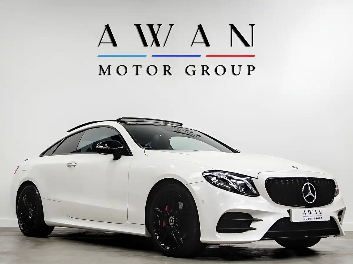 Used 2017 Mercedes-Benz E-Class AMG Line Premium+ White - Front View