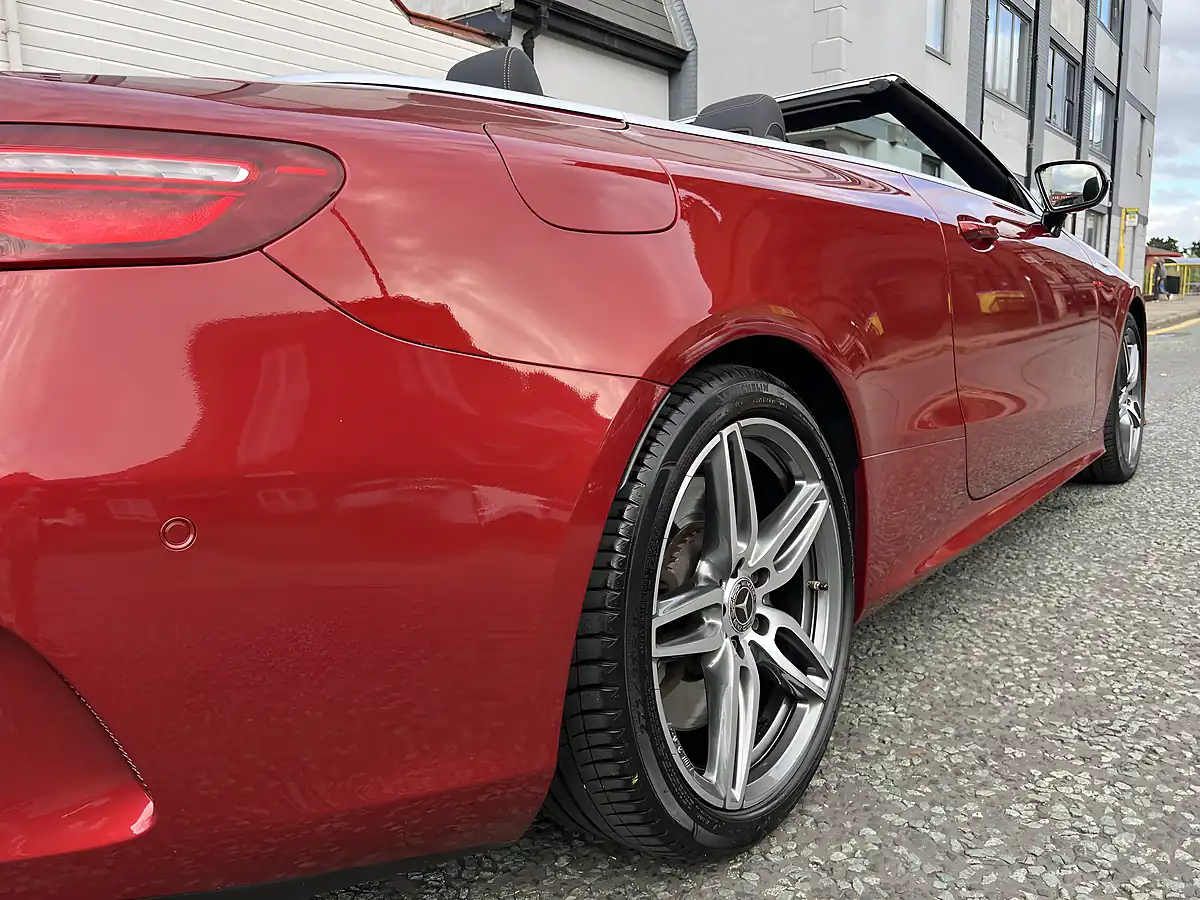 Used 2017 Mercedes-Benz E Class AMG Line Red - Interior and Exterior details 10