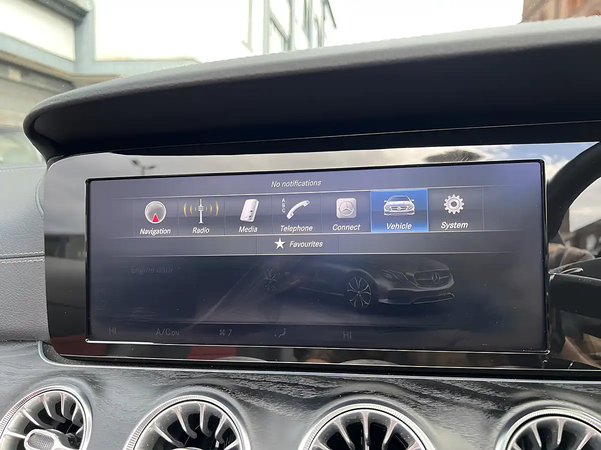 Used 2017 Mercedes-Benz E Class AMG Line Red - Interior and Exterior details 16