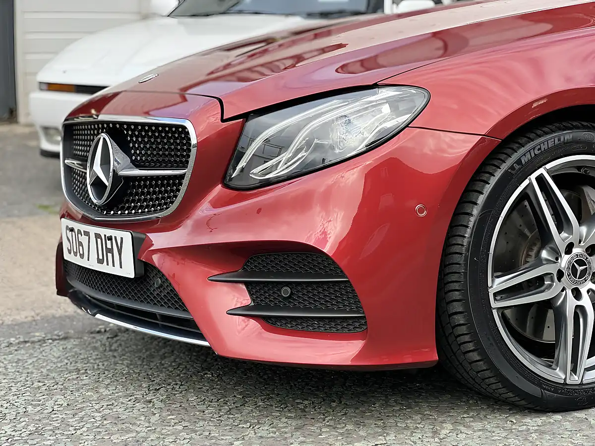 Used 2017 Mercedes-Benz E Class AMG Line Red - Interior and Exterior details 2