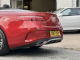 Used 2017 Mercedes-Benz E Class AMG Line Red - Interior and Exterior details 3