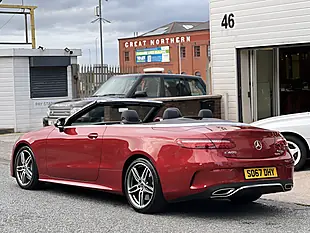 Used 2017 Mercedes-Benz E Class AMG Line Red - Interior and Exterior details 4