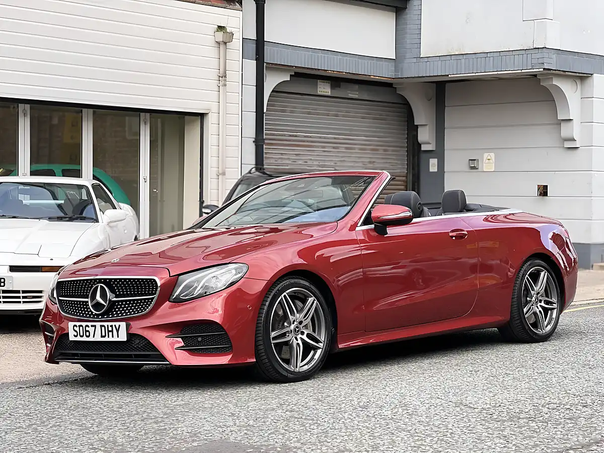 Used 2017 Mercedes-Benz E Class AMG Line Red - Interior and Exterior details 5