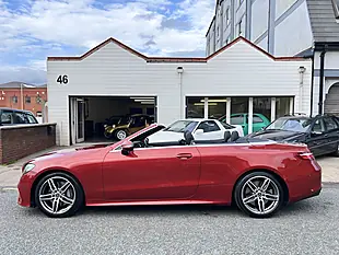 Used 2017 Mercedes-Benz E Class AMG Line Red - Interior and Exterior details 6