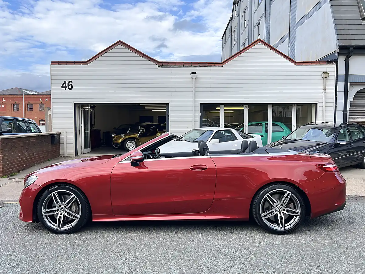 Used 2017 Mercedes-Benz E Class AMG Line Red - Interior and Exterior details 6