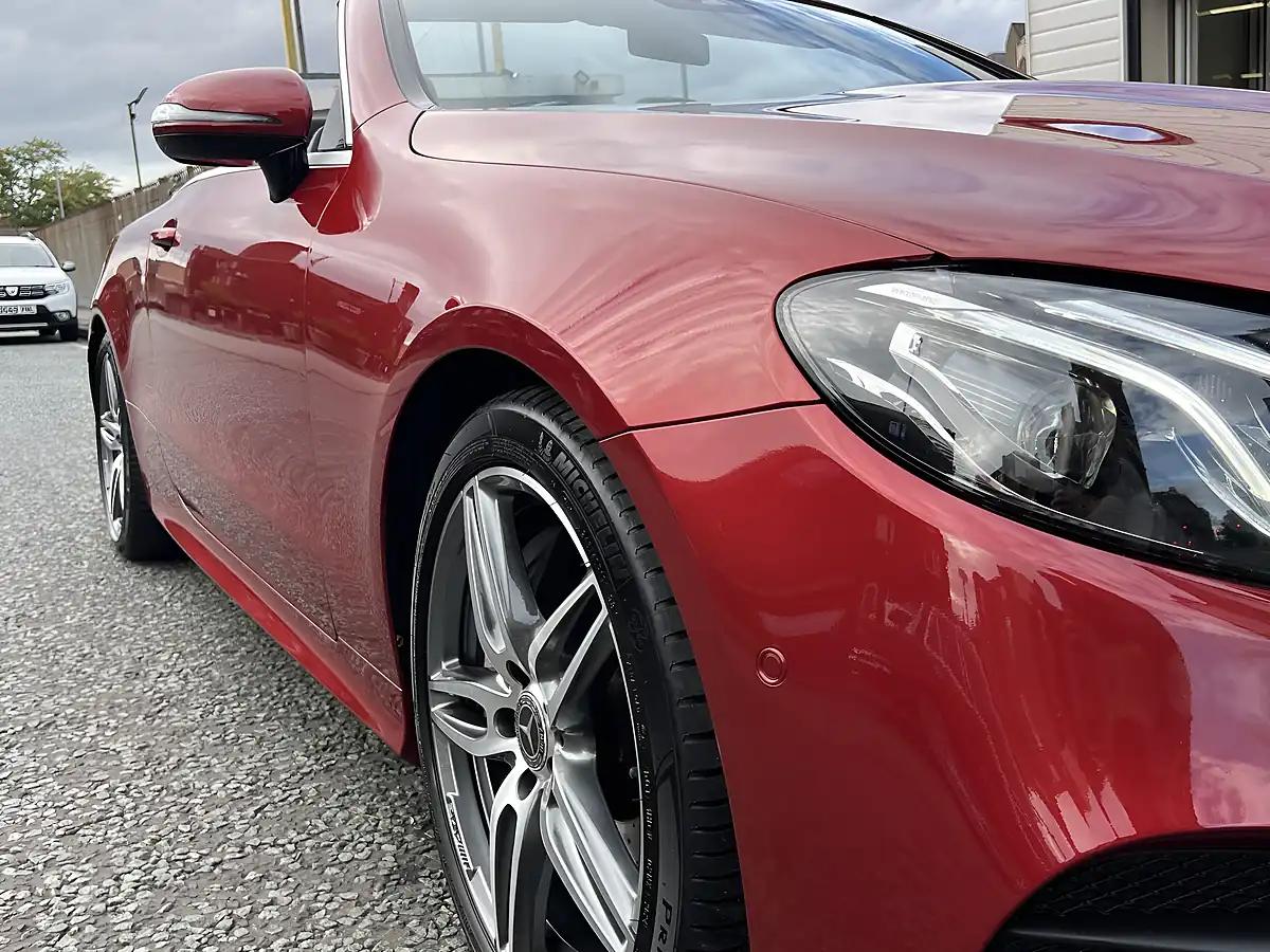 Used 2017 Mercedes-Benz E Class AMG Line Red - Interior and Exterior details 7