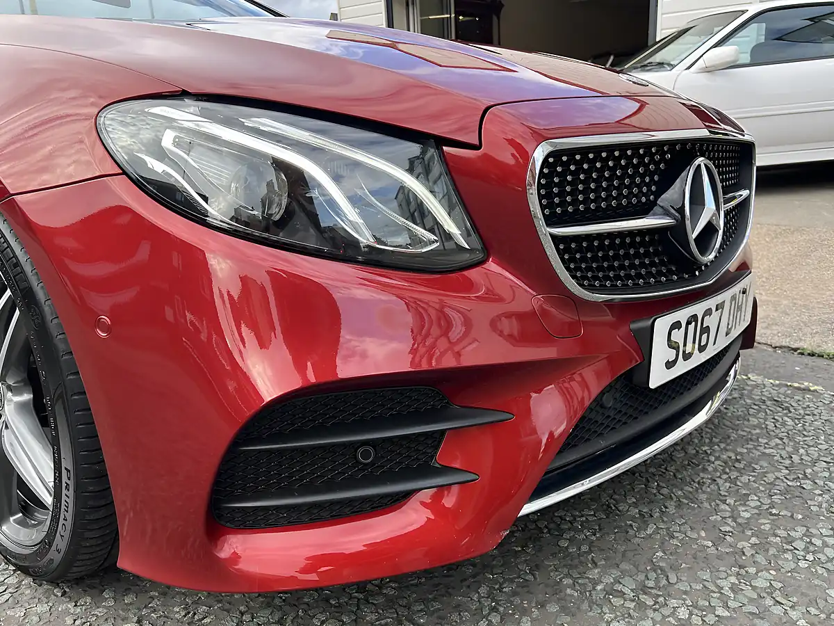 Used 2017 Mercedes-Benz E Class AMG Line Red - Interior and Exterior details 8