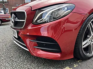 Used 2017 Mercedes-Benz E Class AMG Line Red - Interior and Exterior details 9