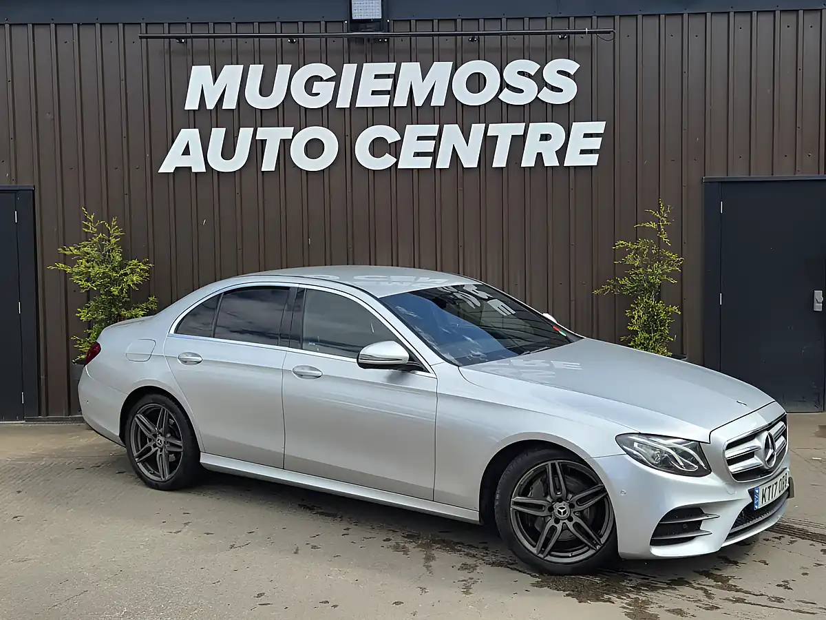 Used 2017 Mercedes-Benz E Class AMG Line Silver - Front View