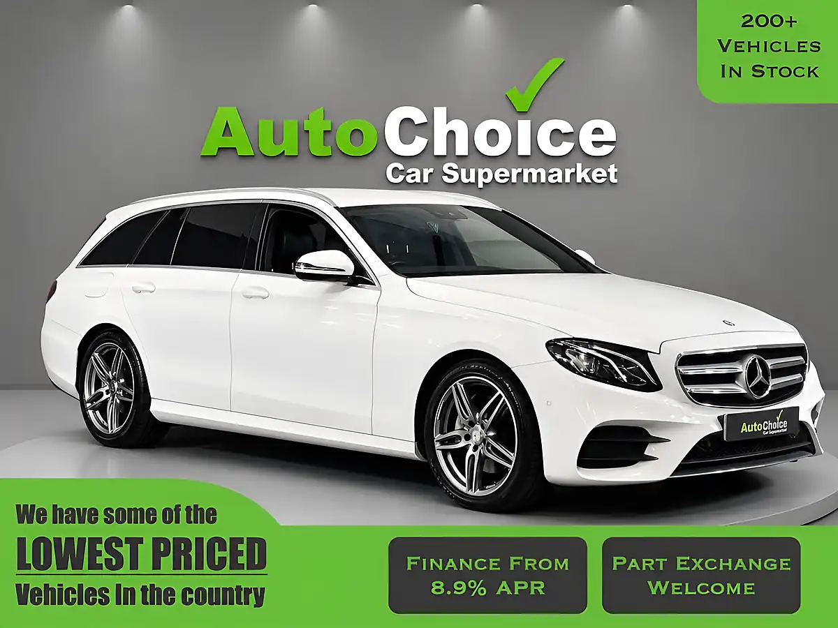 Used 2017 Mercedes-Benz E-Class AMG Line White - Front View