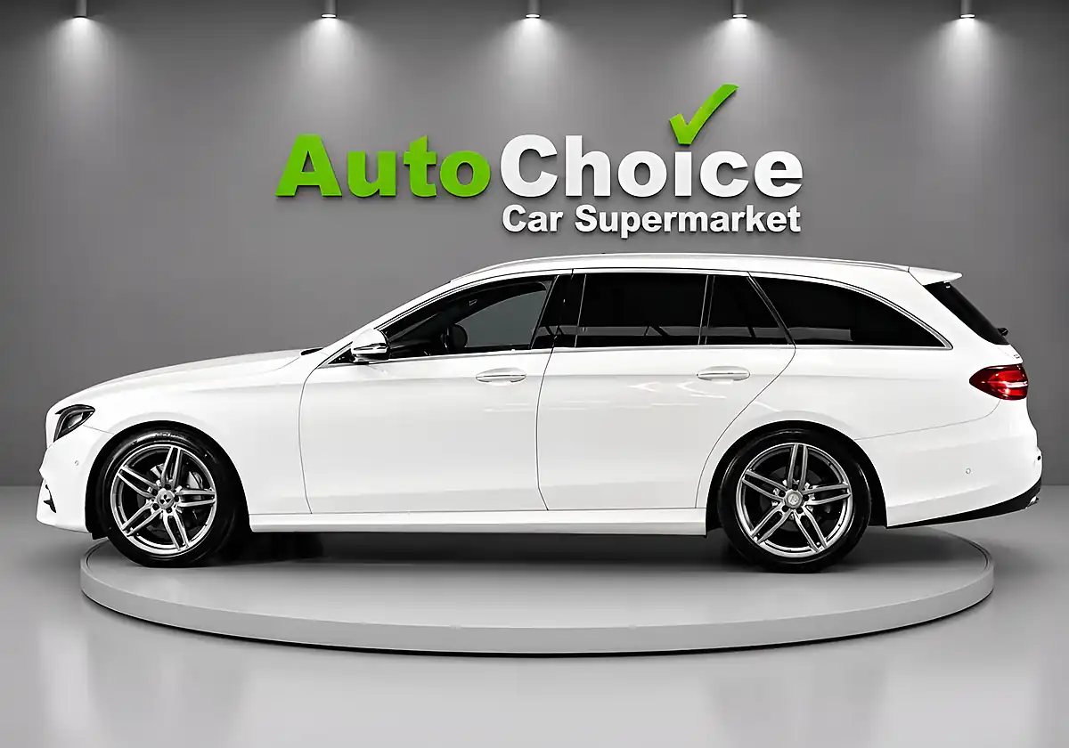 Used 2017 Mercedes-Benz E-Class AMG Line White - Interior and Exterior details 4