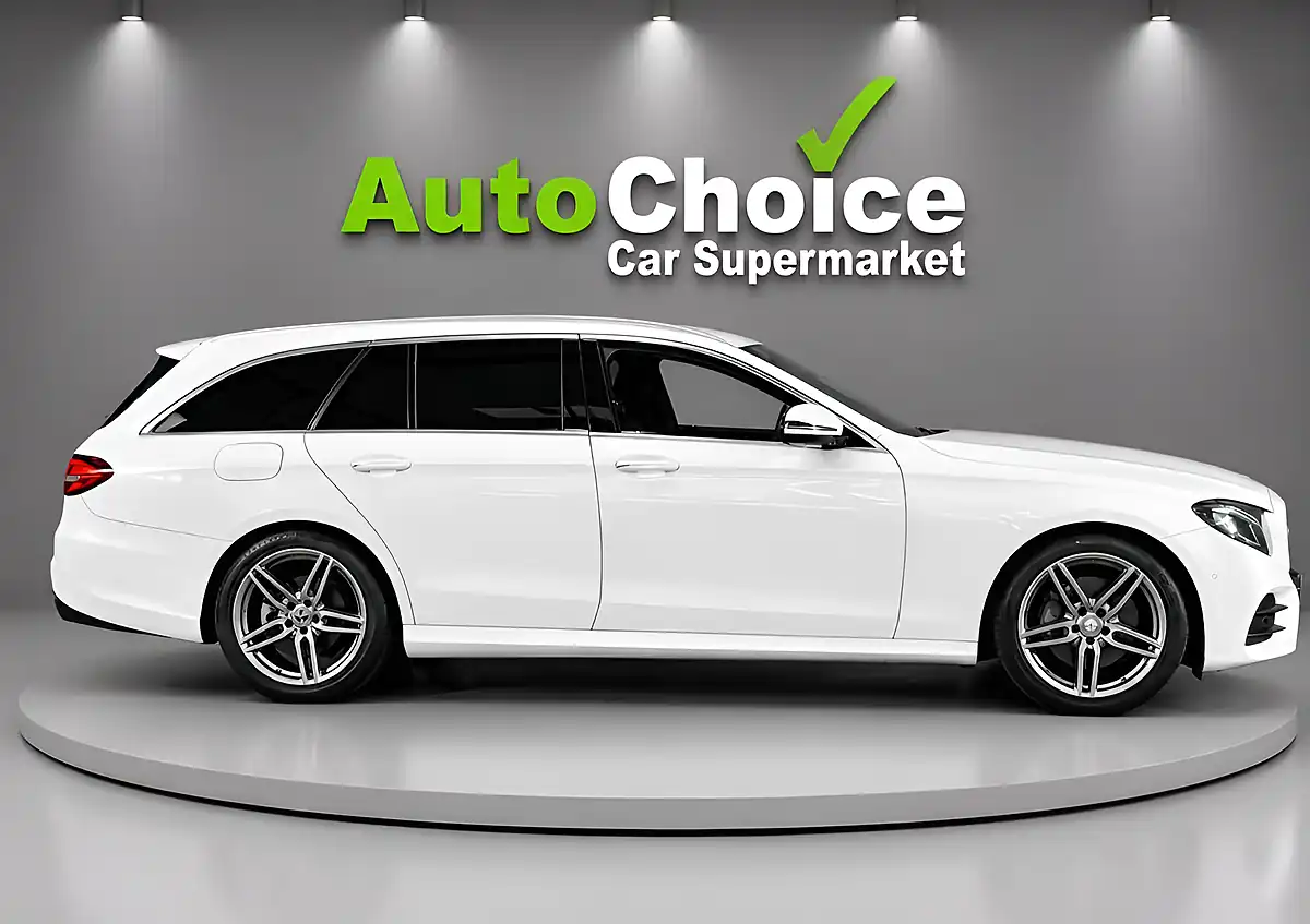 Used 2017 Mercedes-Benz E-Class AMG Line White - Interior and Exterior details 6