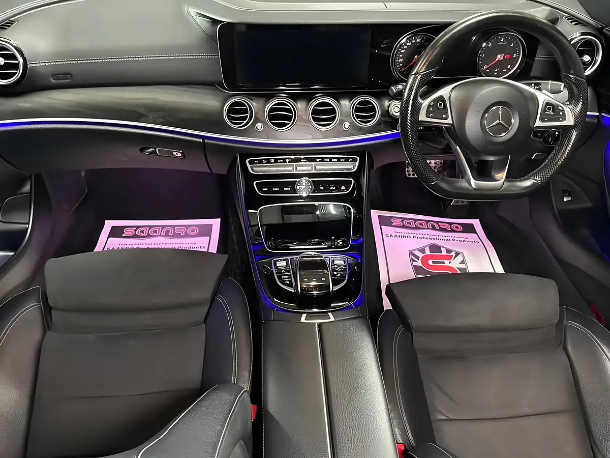 Used 2017 Mercedes-Benz E-Class AMG Line White - Interior and Exterior details 7