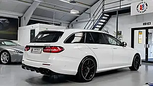 Used 2017 Mercedes-Benz E-Class AMG Line White - Interior and Exterior details 10