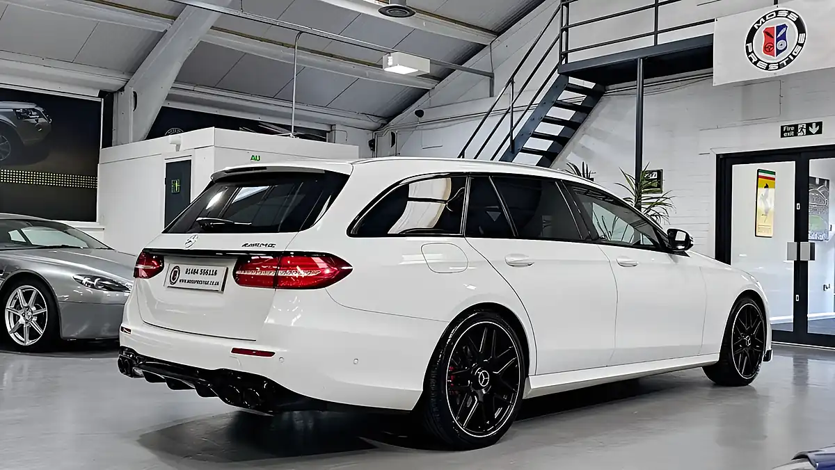 Used 2017 Mercedes-Benz E-Class AMG Line White - Interior and Exterior details 10