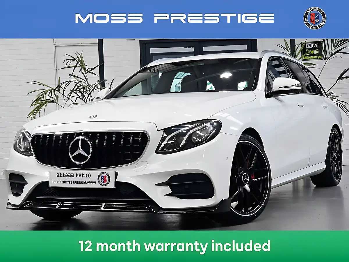 Used 2017 Mercedes-Benz E-Class AMG Line White - Interior and Exterior details 3
