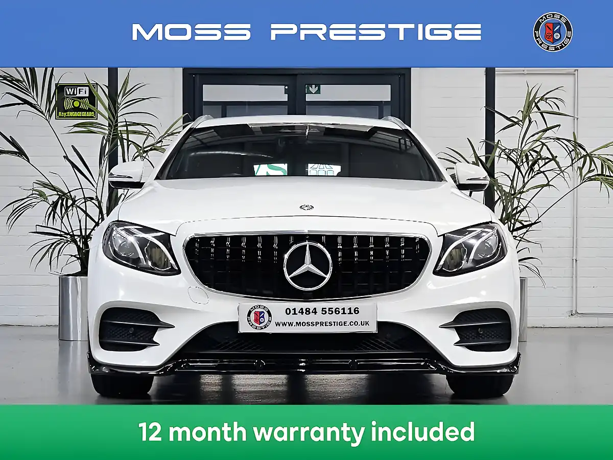 Used 2017 Mercedes-Benz E-Class AMG Line White - Interior and Exterior details 4