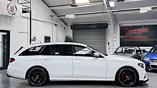 Used 2017 Mercedes-Benz E-Class AMG Line White - Interior and Exterior details 5