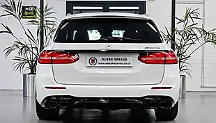 Used 2017 Mercedes-Benz E-Class AMG Line White - Interior and Exterior details 7