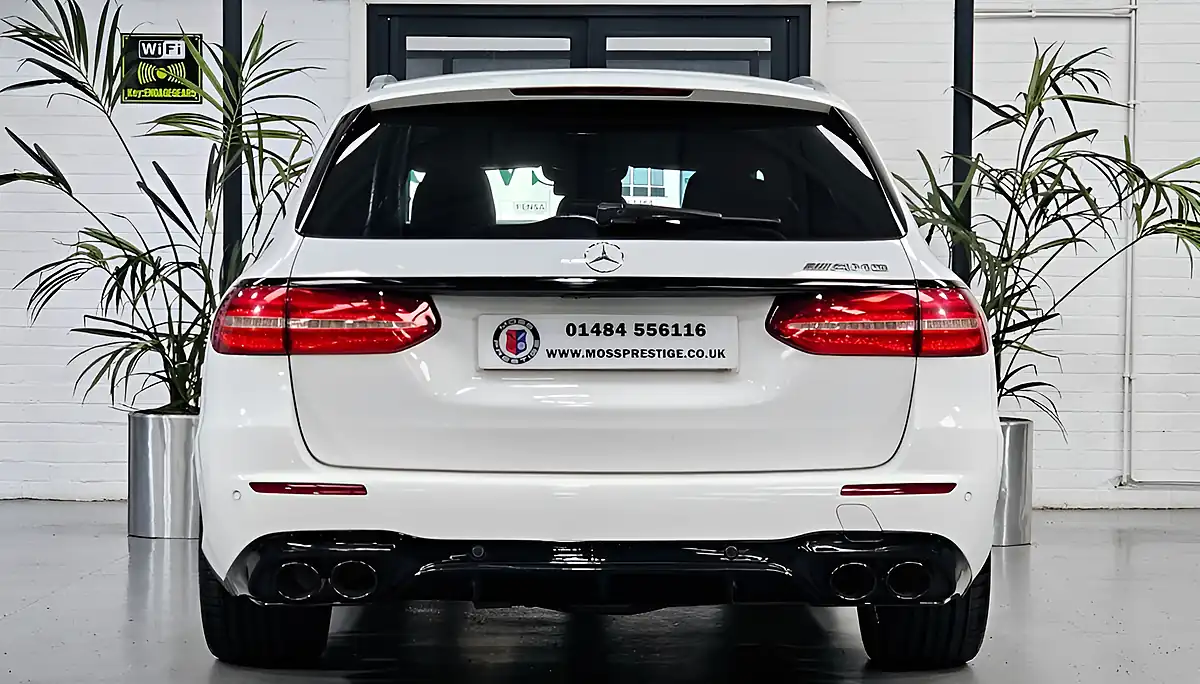 Used 2017 Mercedes-Benz E-Class AMG Line White - Interior and Exterior details 7