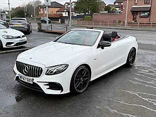 Used 2017 Mercedes-Benz E Class AMG Line White - Interior and Exterior details 10