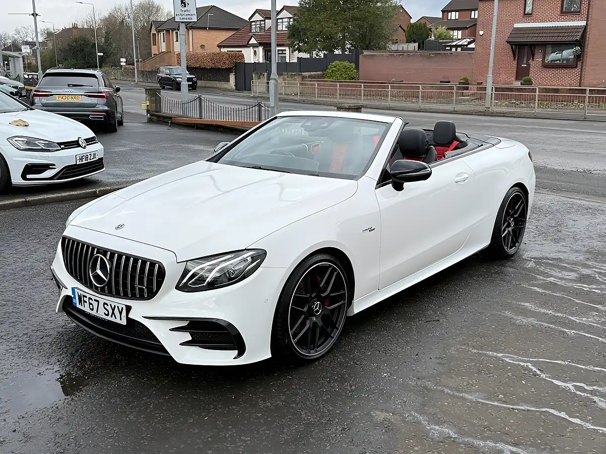 Used 2017 Mercedes-Benz E Class AMG Line White - Interior and Exterior details 10
