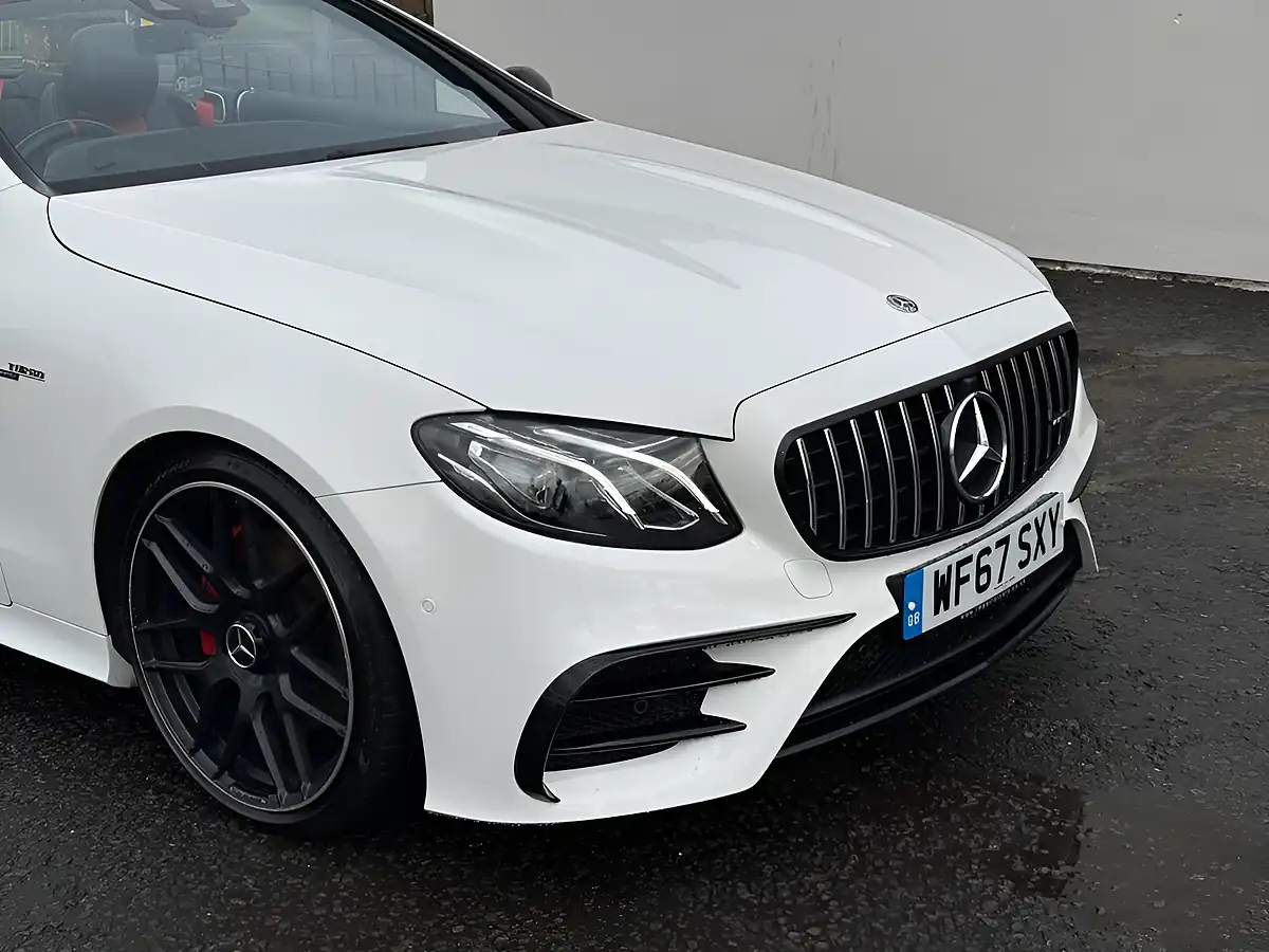 Used 2017 Mercedes-Benz E Class AMG Line White - Interior and Exterior details 11