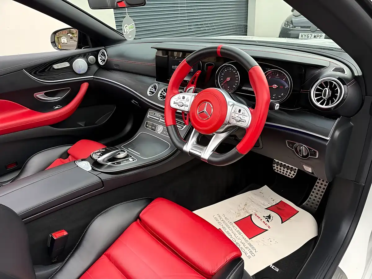 Used 2017 Mercedes-Benz E Class AMG Line White - Interior and Exterior details 12