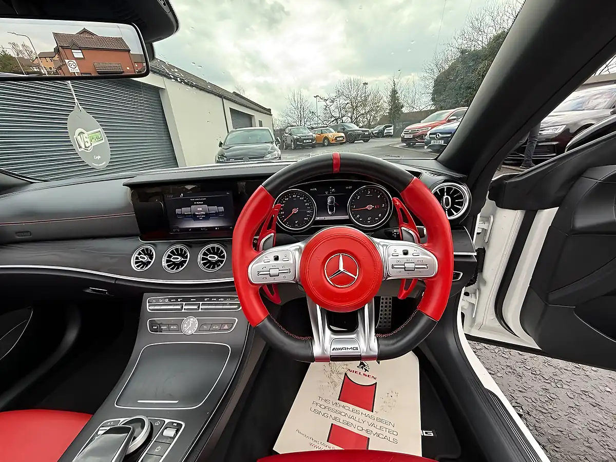 Used 2017 Mercedes-Benz E Class AMG Line White - Interior and Exterior details 13