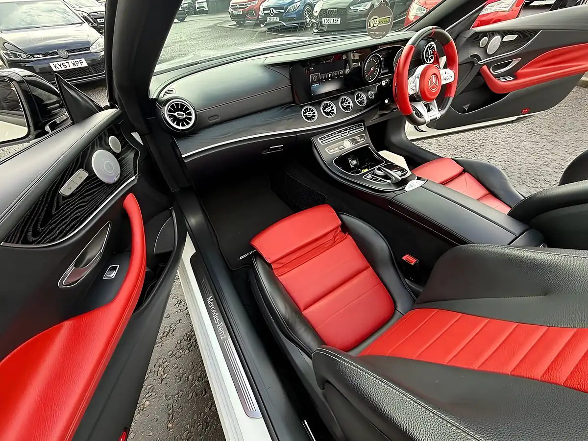 Used 2017 Mercedes-Benz E Class AMG Line White - Interior and Exterior details 18