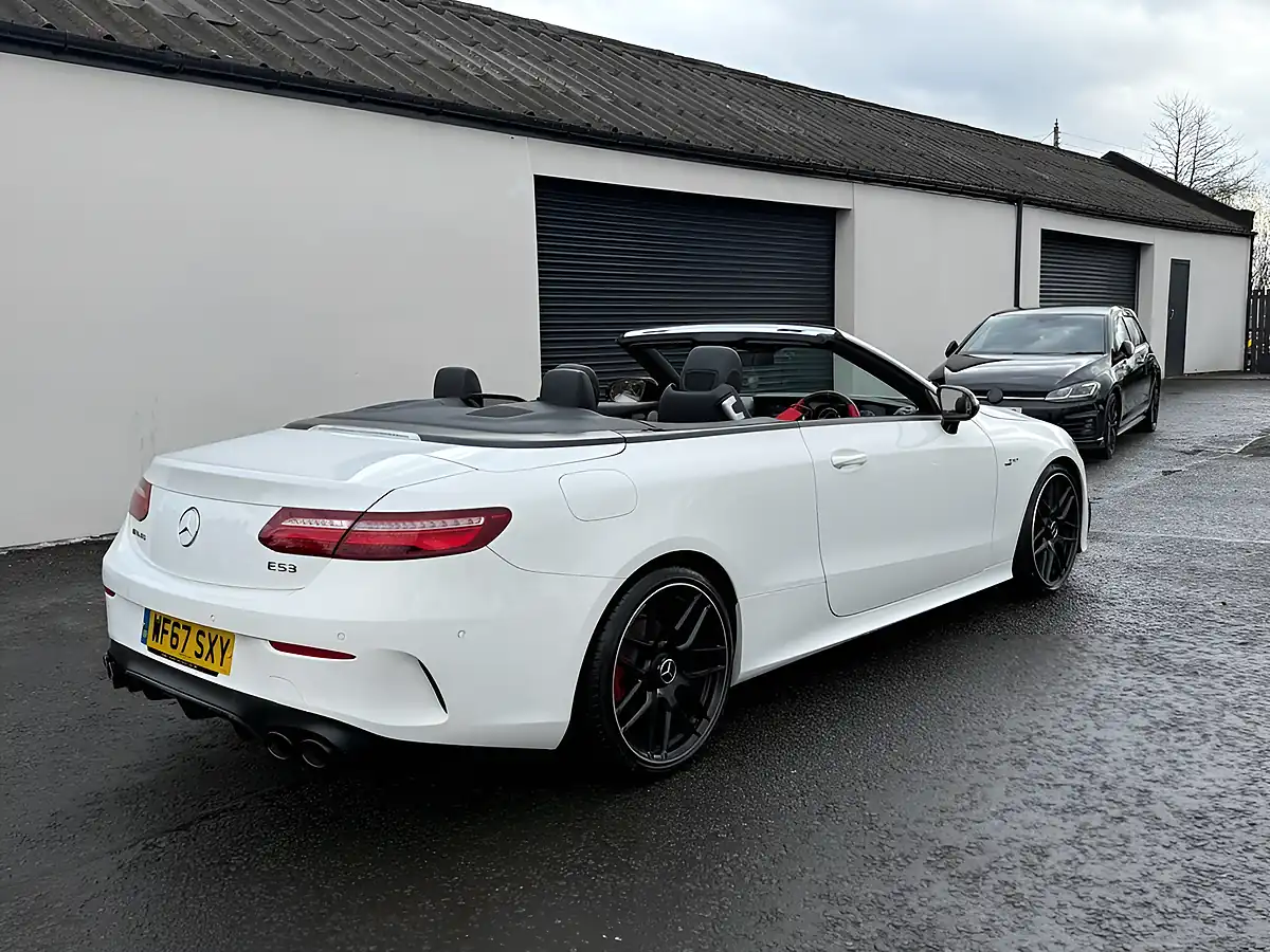 Used 2017 Mercedes-Benz E Class AMG Line White - Interior and Exterior details 4