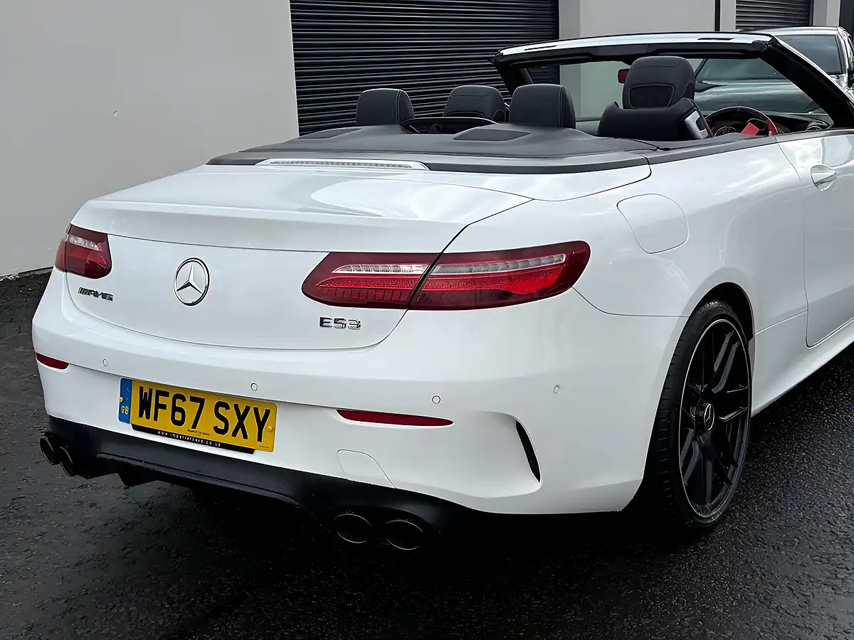 Used 2017 Mercedes-Benz E Class AMG Line White - Interior and Exterior details 5