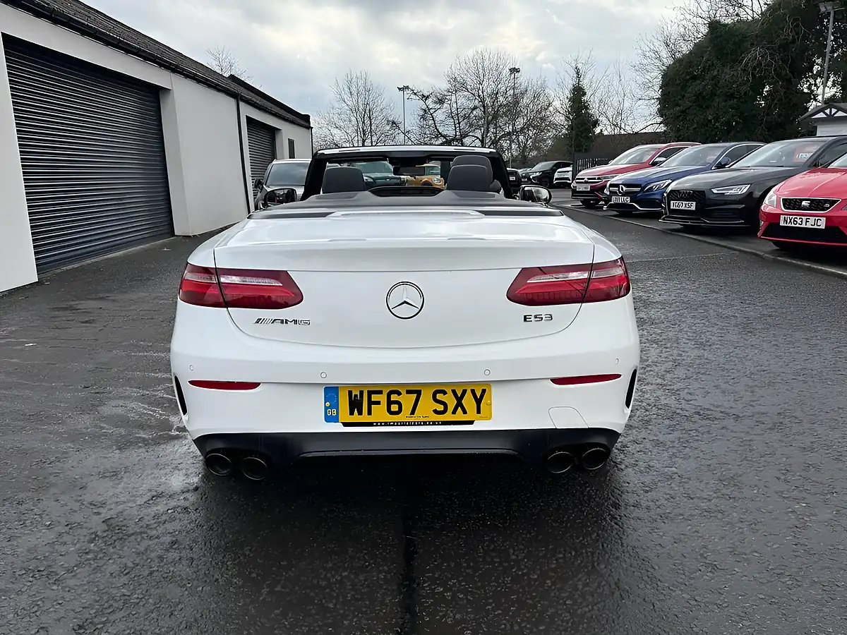 Used 2017 Mercedes-Benz E Class AMG Line White - Interior and Exterior details 6