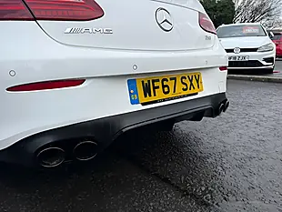 Used 2017 Mercedes-Benz E Class AMG Line White - Interior and Exterior details 7