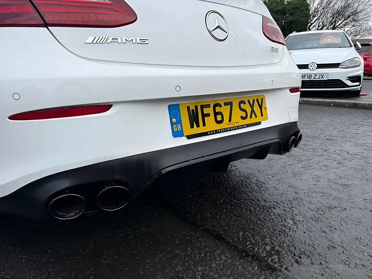Used 2017 Mercedes-Benz E Class AMG Line White - Interior and Exterior details 7