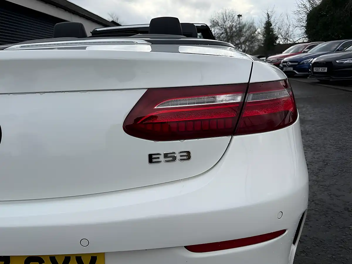 Used 2017 Mercedes-Benz E Class AMG Line White - Interior and Exterior details 8